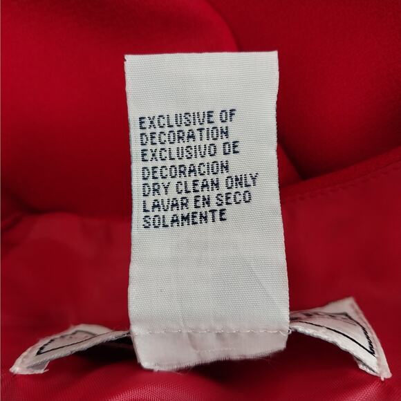 NWT! JESSICA HOWARD! RICH RED RIBBON TRIMMED 2 PC DRESS & JACKET SUIT SET! SZ 14 - Picture 8 of 10